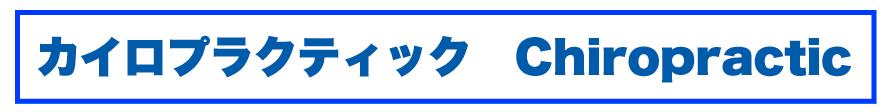 カイロプラクティック　Chiropractic　徳島市